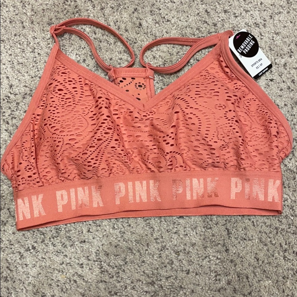 Pink Sports Bra